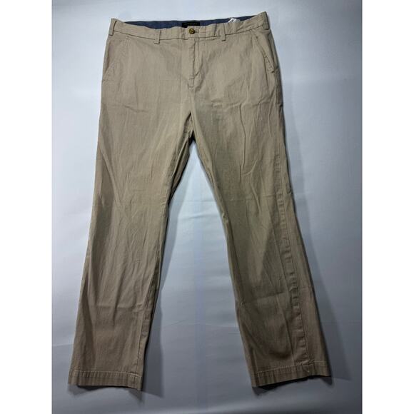 Banana Republic Men's Fulton Skinny Khaki Striped Chino Pants - Size 38x30.5 - Picture 1 of 7